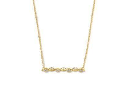 Collier Diamants Or Jaune 750/1000 Perlé - 065711-A - Réf. 065711-A