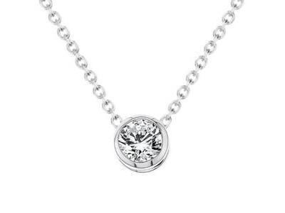 Collier en Or 750/1000 et Diamant 0.20 Carat - COL1120S2W - Réf. COL1120S2W