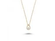 Collier Goutte Or Rose 750 Diamant AP-5936 - Réf. AP-5936-010