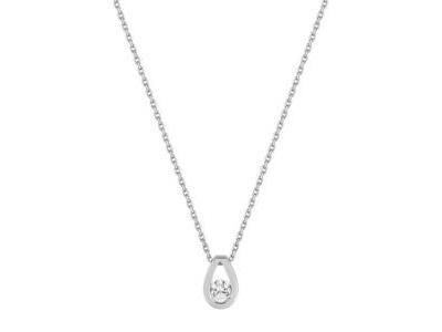 Collier Goutte Solitaire Diamant Or Gris 750 - 3.7113.21 - Réf. 3.7113.21