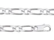 Collier Homme Argent Alternée 1-1 Cheval Figaro 7 mm - 81112001270 - Réf. 81112001270