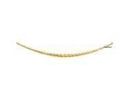 Collier Maille Palmier Battu Or Jaune 750 Chute 5 mm - 2409 - Réf. 2409
