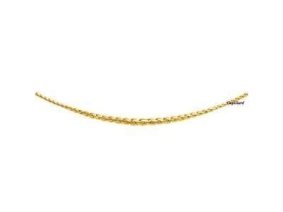 Collier Maille Palmier Battu Or Jaune 750 Chute 5 mm - 2409 - Réf. 2409