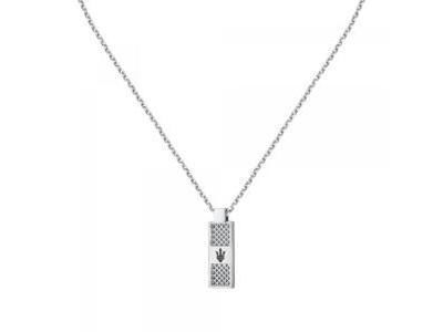 Collier Maserati Iconic en Acier, Trident Noir - JM423AVD20 - Réf. JM423AVD20