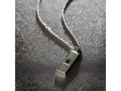 Collier Maserati Iconic en Acier, Trident Noir - JM423AVD20 - Réf. JM423AVD20