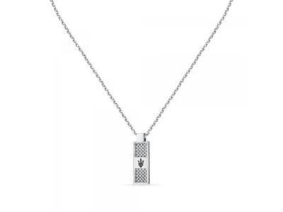 Collier Maserati Iconic en Acier, Trident Noir - JM423AVD20 - Réf. JM423AVD20