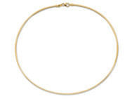 Collier Oméga Or Bicolore 750/1000 Maille Réversible 2.00 MM - 014189 - Réf. 014189