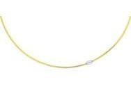 Collier Oméga Or Bicolore 750/1000 Maille Réversible 2.50 MM - 2488.10 - Réf. 2488.10