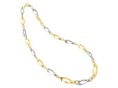 Collier Or Bicolore 750/1000 Maille Ogives Torsadées Masviel - 7016.20G - Réf. 7016.20G