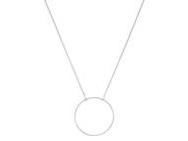 Collier Or Gris 750/1000 Cercle Simple 20 MM - B91714 - Réf. B91714