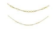 Collier Or Jaune 750/1000 Anneaux Ovals et Maille Forçat Massive - A64722 - Réf. A64722
