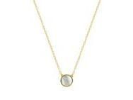 Collier Or Jaune 750/1000 Disque Nacre Blanche - 3.7283.00 - Réf. 3.7283.00