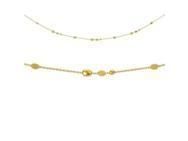 Collier Or Jaune 750/1000 Maille Forçat Boules et Galets - A59321 - Réf. A59321