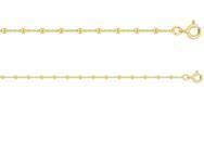 Collier Or Jaune 750/1000 Maille Forçat et Boules - 573.2C - Réf. 573.2C