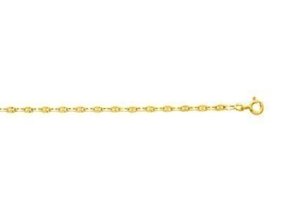 Collier Or Jaune 750/1000 Maille Grain de Café - C537.25 - Réf. C537.25