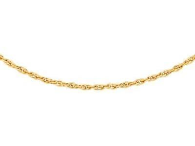 Collier Or Jaune 750 Maille Forçat Double Creuse Et Droite A93913 - Réf. A93913