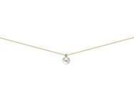 Collier Perle Eau Douce Diamant Or Jaune 750/1000 - A78420 - Réf. A78420