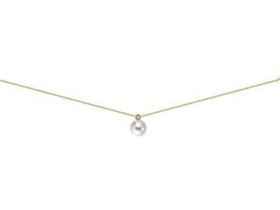 Collier Perle Eau Douce Diamant Or Jaune 750/1000 - A78420 - Réf. A78420