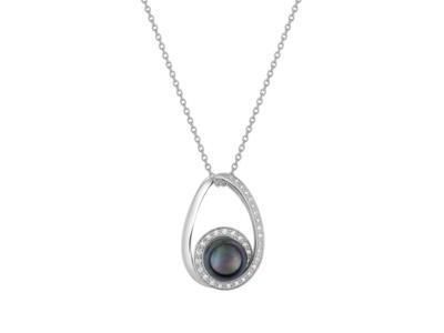Collier Perle Tahiti Diamant Or Gris 750 - 3.6015.Q1 - Réf. 3.6015.Q1