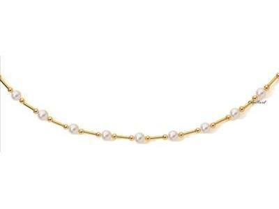 Collier Perles d’Eau Douce 7.5 à 8 MM et Or Jaune 750/1000 - CP001-J - Réf. CP001-J