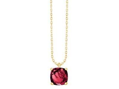 Collier Rhodolite Coussin Or Jaune 750/1000 - CN31439RO - Réf. CN31439RO