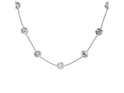 Collier Ronds Froissés Or Gris Rhodié 375 Scarlett Ballet BN2074CNG45 - Réf. BN2074CNG45