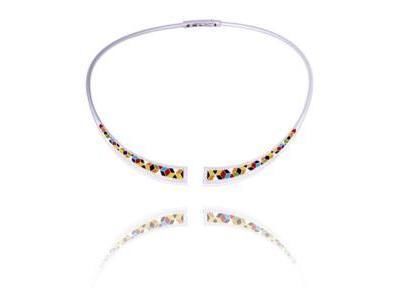 Collier Siena Una Storia Torque Argent Laqué CL121193 - Réf. CL121193