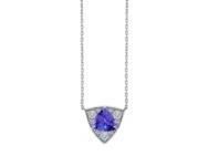 Collier Tanzanite en Or Gris 750 - CN33170DWTA - Réf. CN33170DWTA