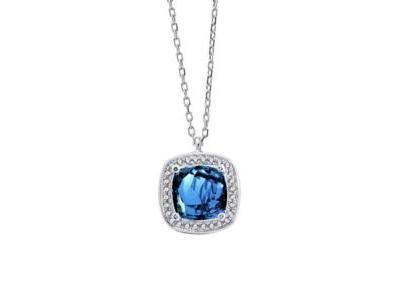 Collier Topaze Blue London Diamant Or Gris 750 - CN30334DWTL - Réf. CN30334DWTL