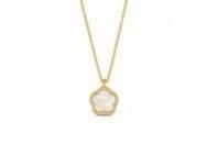Collier Trèfle Nacre Valenzi Argent 925 Doré Zirconium - CL19Y  - Réf. CL19Y