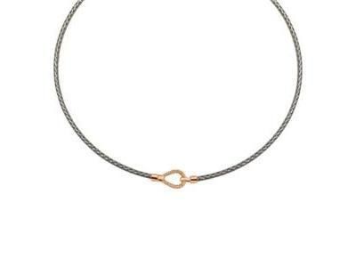 Collier Valenzi en Argent Plaqué Or Rose Zirconium - COLL3904CZ-BP - Réf. COLL3904CZ-BP