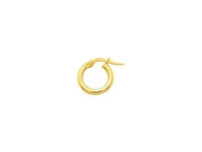 Créole or jaune 375/1000, fil 2mm, diamètre 8 mm - Réf. 650067.2