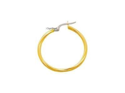 Créole Torsade Or Jaune 750 Fil 2 mm Diamètre 29 mm - 2669.6 - Réf. 2669.6