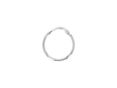 Créoles Argent Rhodié 30 mm Fil 2 mm - ACA2030R - Réf. ACA2030R