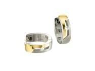 Créoles Boccia en Titane Plaqué Or et Diamants - 05045-04 - Réf. 05045 04