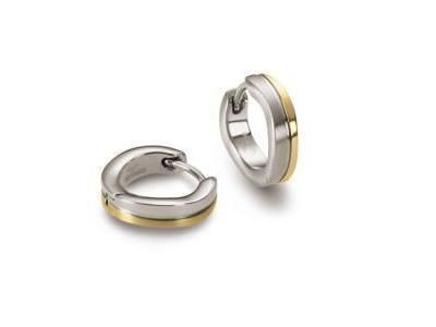 Créoles Boccia Titane Plaqué-Or Jaune 0563-02 - Réf. 0563 02