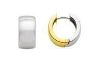 Créoles Caplain en Or 750 Bicolore - XNFR0293 - Réf. XNFR0293