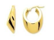 Créoles Creuses Or Jaune 750 - 9582 - Réf. 9582