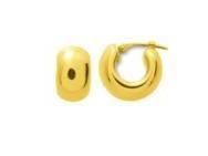 Créoles Larges Bombées Or Jaune 750 - 9503 - Réf. 9503