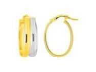 Créoles Or 750 Bicolore - 3870G - Réf. 3870G