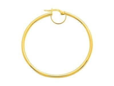 Créoles Or Jaune 375 Diamètre 50 MM Avec Arceau 9C2050 - Réf. 9C2050