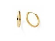 Créoles Or Jaune 375 Tube Carré 1,5 X 12 mm - Réf. N11074