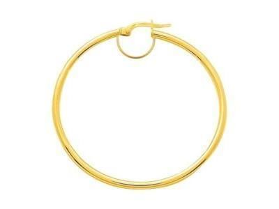 Créoles Or Jaune 750 Diamètre 50MM Avec Arceau - Réf. C2050
