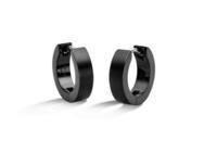 Créoles Titane PVD Noir Mat Boccia - 0510-16 - Réf. 0510 16