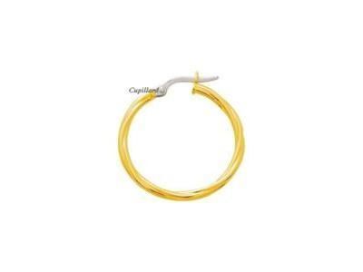 Créoles Torsadées Or Jaune 750 Fil 2 mm Diamètre 24 mm - 2669.5 - Réf. 2669.5