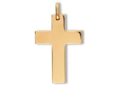 Croix Homme Or Jaune 750 Massive Lucas Lucor K1230 - Réf. K1230