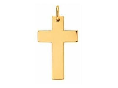 Croix Homme Or Jaune 750 Massive Lucas Lucor K1230 - Réf. K1230