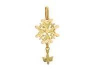 Croix Huguenote Or Jaune 375 Lucas Lucor  XP807 - Réf. XP807