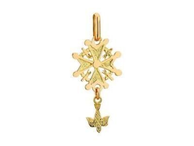Croix Huguenote Or Jaune 375 Lucas Lucor  XP807 - Réf. XP807