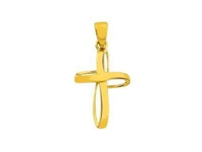 Croix Or Jaune 375 Ajourée - A00419 - Réf. A00419